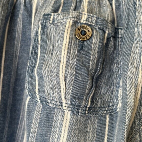 Rewash Linen Blend Wide Leg Pants Women’s M Boho Beachy Pull-On Style - Picture 5 of 10